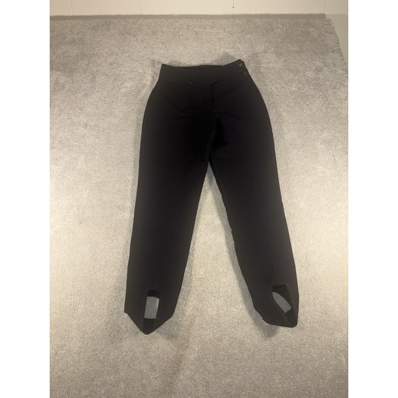 Obermeyer Women's Softshell Stirrup Ski Pants Black Size 6s Wool Blend - Picture 2 of 12